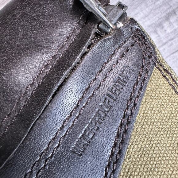 Teva Womens DE LA VINA Low Brown Boots Womens Waterproof Leather Canvas Size 8 - Picture 4 of 9